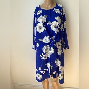 Blue Floral Blue Dress
